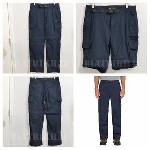 BC Clothing Men's Convertible Pants NAVY
